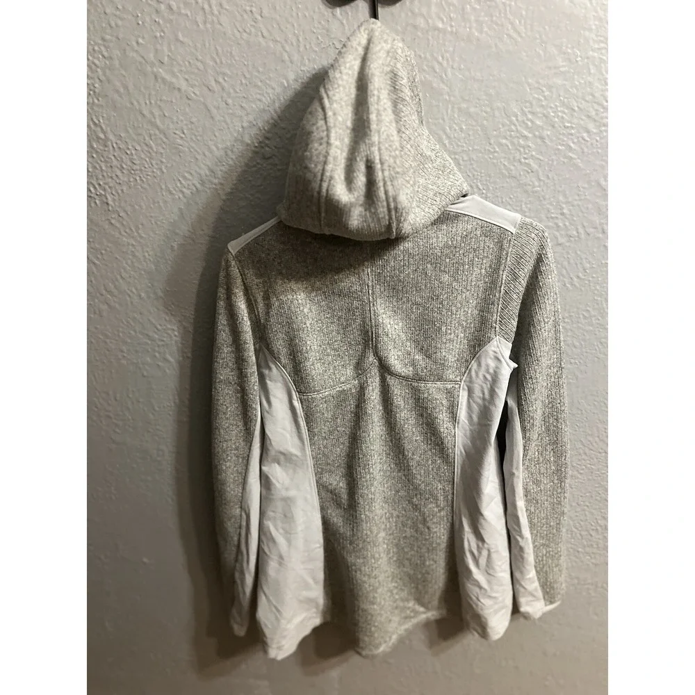 Athleta Jacket Womens Gray Full Zip Hooded Size Small‎
